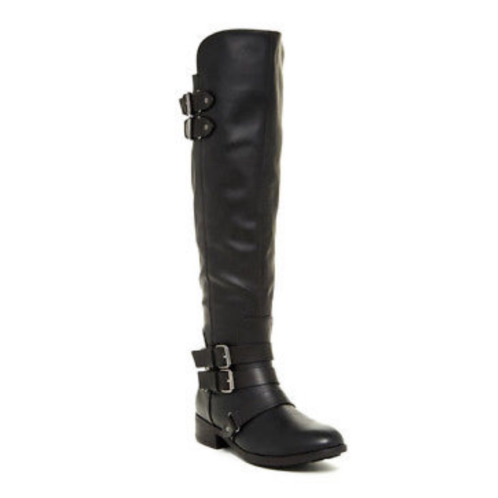 Dolce Vita Faux Leather Knee High Boot w/ Buckles